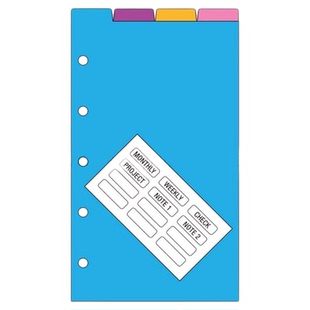 日本Davinci达芬奇手帐内页替芯配件M5内芯纸活页本巴川纸Mini A8