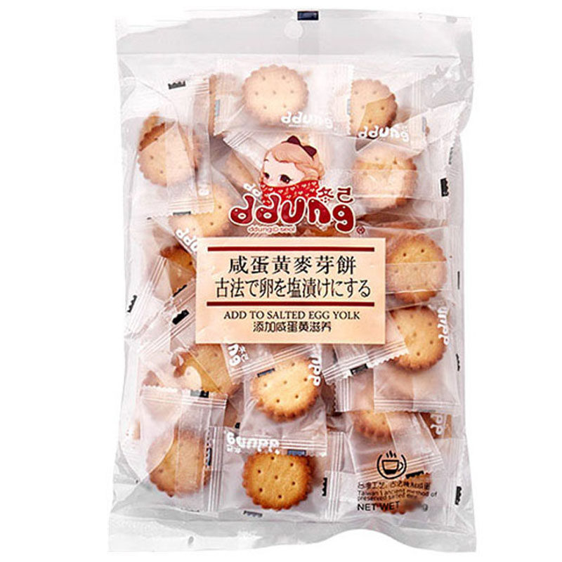 冬己韩国咸蛋黄黑糖袋装夹心饼干