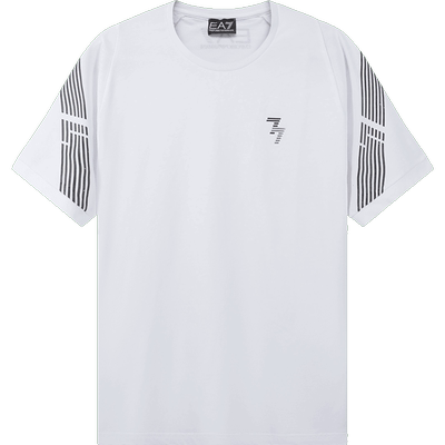 EA7阿玛尼双7标识圆领短袖T恤