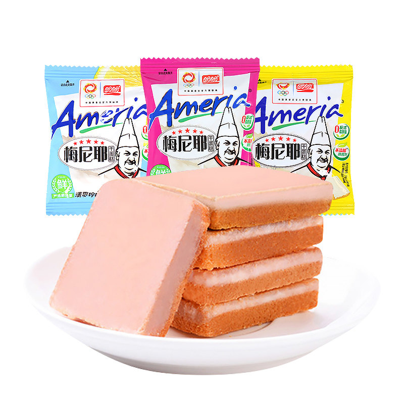 盼盼梅尼耶干蛋糕奶香草莓味面包干办公室解馋小零食小吃休闲食品