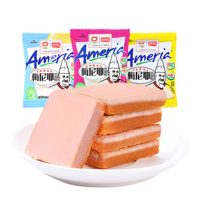盼盼梅尼耶干蛋糕奶香草莓味