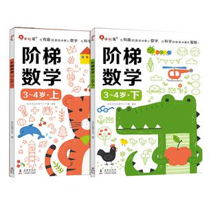 邦臣小红花阶梯数学早教启蒙书2岁幼儿绘本宝宝儿童书籍幼儿园3岁益智数学4岁数学认知启蒙加减法练习册5岁趣味6岁教材训练书迷宫