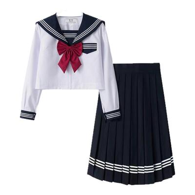 学院风jk制服三本线校供感