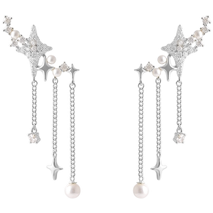 ona星河入梦流苏耳环女ins小众设计高级感耳坠百搭时尚潮耳饰品