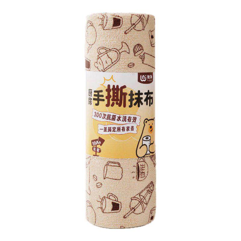 抗菌撕撕乐周抛抹布加厚非一次性