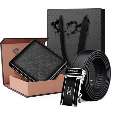 七匹狼短款钱夹件套装男士皮带