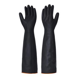 工业热卖加厚橡胶手套化工耐酸碱抗腐蚀防化防割实验防护劳保手套