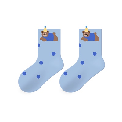 JKN儿童袜子男女童中筒袜a类棉