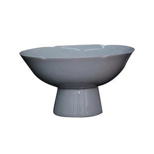 無人问津 以宋清雅 精品系列 手工 葵口高足供盘 供碗