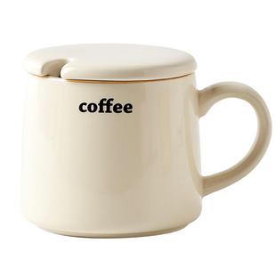 咖啡杯女士陶瓷2025新款高颜值马克杯带盖家用办公室喝水杯子茶杯