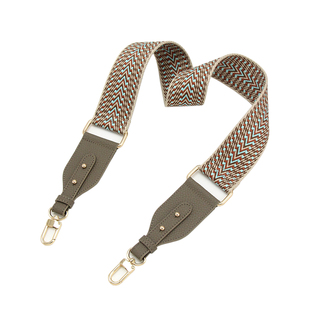 适用H家荔枝纹皮包包替换包带宽肩带斜挎可调节加厚帆布5cm单肩带