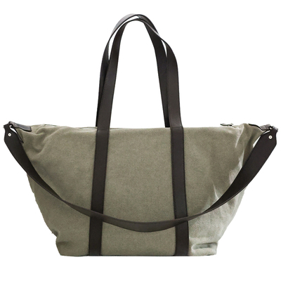 帆布拉链慵懒风大容量托特包女