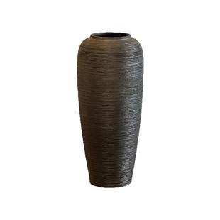 花瓶陶瓷高级感摆件客厅插花复古大号黑色玄关酒店民宿装饰侘寂风