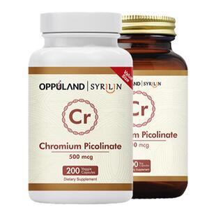 OPPULAND三价铬吡啶甲酸铬平衡血糖高增强胰岛活性铬元素片酵母片