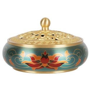 督林铜香炉香薰炉中式复古小众家用上香室内檀香盘香炉纯香篆工具