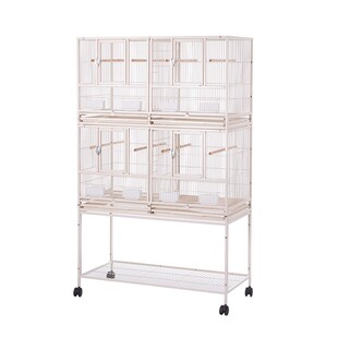 群养大号鸟笼繁殖笼三层鹦鹉笼防溅和尚小太阳凯克专用笼子带隔网