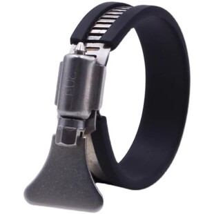 手拧304不锈钢包胶管箍手柄卡箍喉箍快装抱箍水管固定卡扣管卡