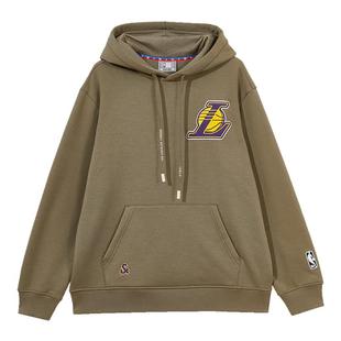 杰克琼斯outlets秋季新款NBA联名湖人队袋鼠口袋连帽卫衣男款男装