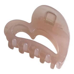 韩版果冻色气质抓夹爱心小号发抓简约后脑勺发夹高卢顶发卡发量少