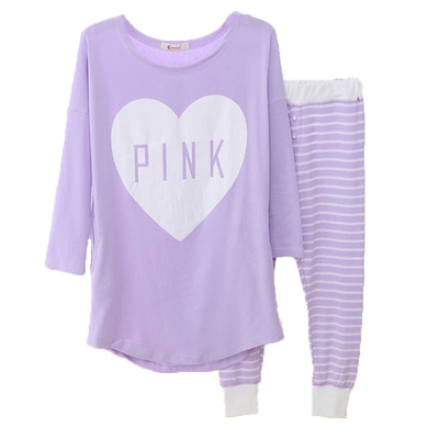 长袖睡裙大码韩版卡通性感家居服