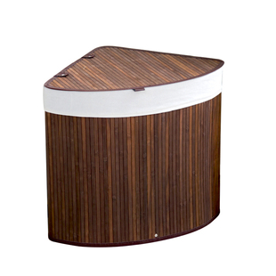 扇形竹编收纳筐圆桶弧形壁橱收纳篮杂物零食墙角洗衣收纳整理盒