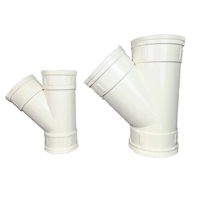 pvc斜三通排水管配件度等径50