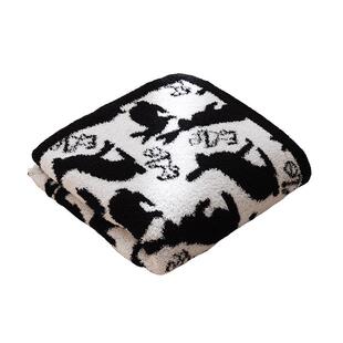 ELLE DECO四季加厚超柔羽毛纱毯办公室午睡沙发盖毯家居空调毯子