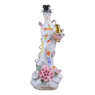 陶瓷七仙女摆件新中式家居装饰工艺品公主姑娘神像客厅办公室摆设