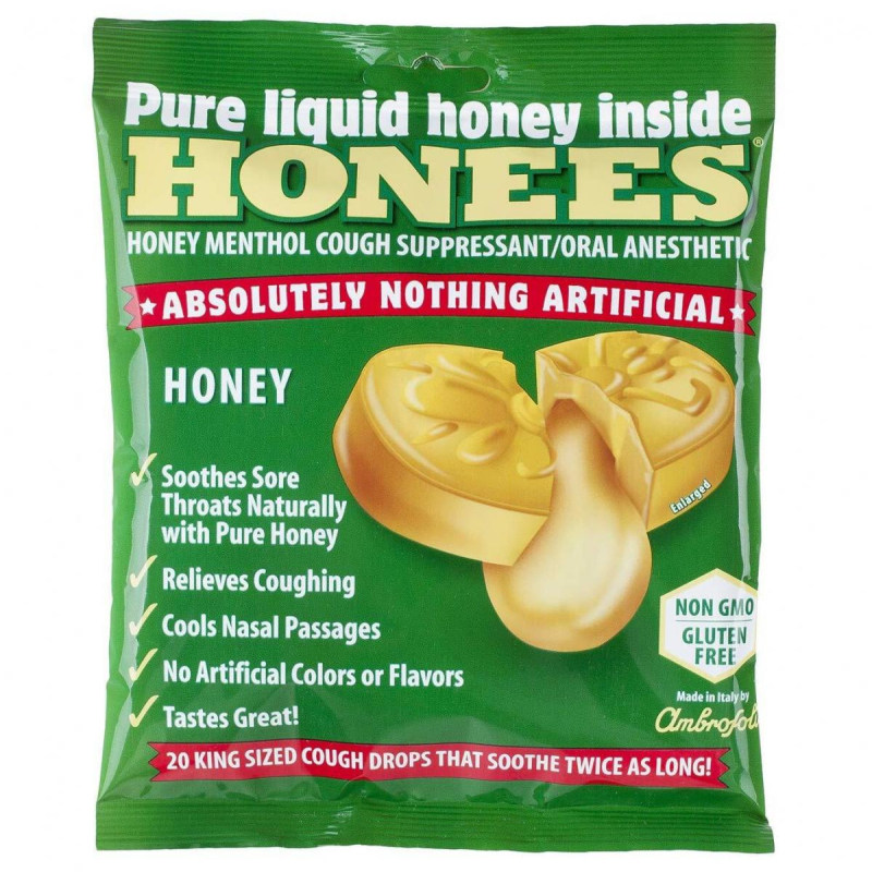 HONEES意大利蜂蜜柠檬薄荷糖