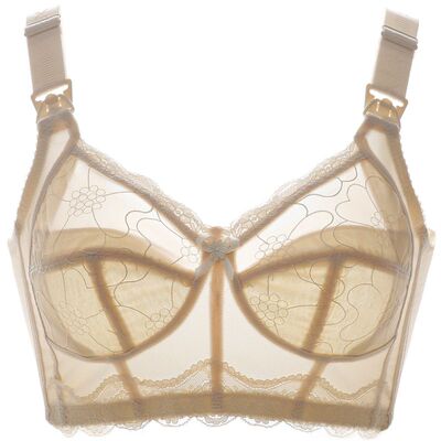 哺乳内衣无钢圈纯棉显小简约侧收