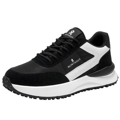 梦特娇官方旗舰真皮休闲运动鞋男