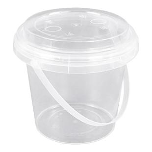 商用一次性霸王杯1000ml果茶杯超大容量带盖注塑桶柠檬红茶奶茶杯