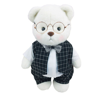 莉娜小熊衣服中号30cm娃衣手作关节熊熊毛绒玩偶裙子着替换装