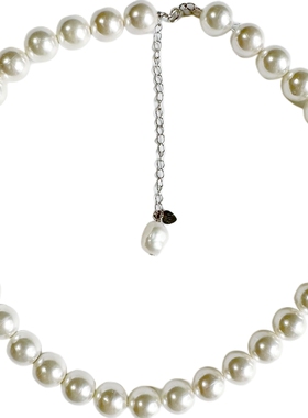 链925银颈链可调节吊坠