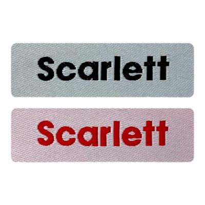 儿童英文名字贴刺绣幼儿园宝宝织绣姓名贴布可烫免缝校服标签定制