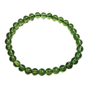 天然橄榄石手链祖母绿手串水晶绿宝石项链首饰品礼物无染色无烧色
