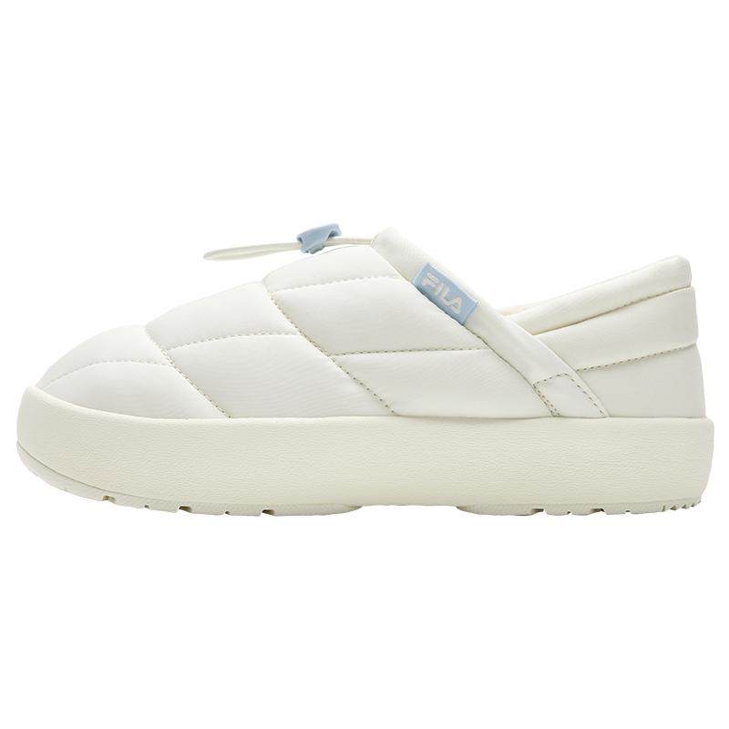 河豚鞋|FILA 斐乐官方女鞋PUFFER加绒保暖一脚蹬休闲拖鞋棉鞋板鞋