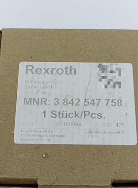 询价-Rexroth力士乐止挡器，型号3842 547758，