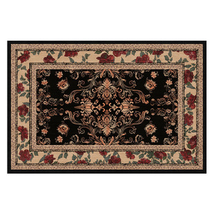 客厅地毯新款复古地垫家用高级沙发法式免洗茶几垫子加厚防水可擦