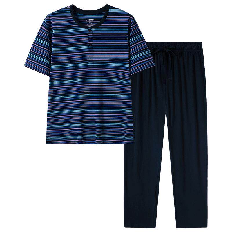 舒雅男士纯棉家居服套装