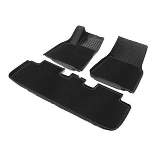 适用Tesla Mode3注塑TPE汽车右舵脚垫ModelY全包围防水橡胶地毡