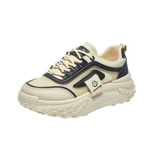 2026夏季新款网面透气老爹鞋女百搭运动鞋休闲鞋厚底轻便爆款女鞋