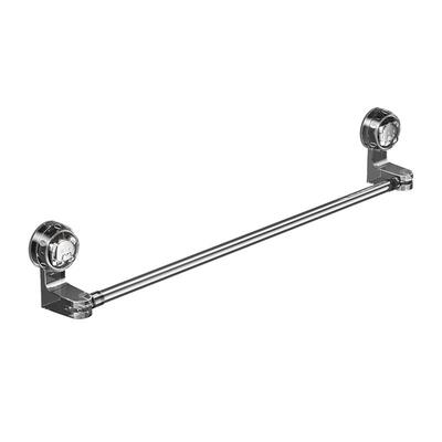 吸盘毛巾架卫生间免打孔浴室伸缩毛巾杆置物架浴巾收纳挂架脸盆架