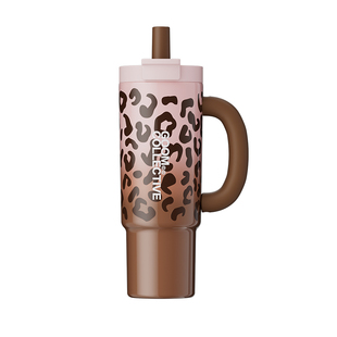 GOOM豹纹系列冰霸保温杯2026新款高颜值潮流大容量便携外出水杯子