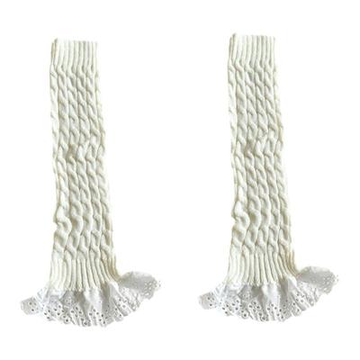 花边针织小腿堆堆袜套