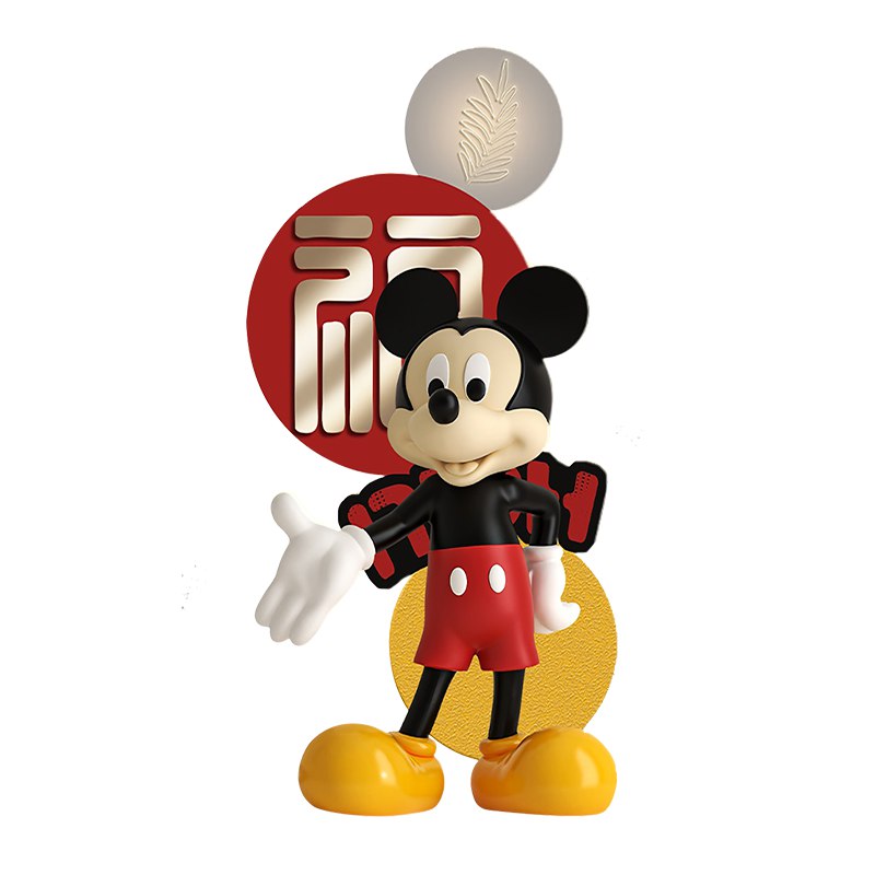 卡通米奇LED灯画入户玄关挂画