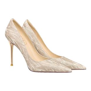 HolyRose【香槟美人】情人节婚鞋法式水晶鞋公主风高跟鞋平时可穿