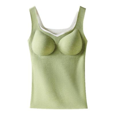 芬腾保暖背心带胸垫一体加绒加厚