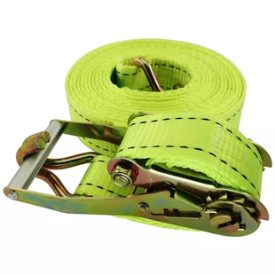 5cm8吨加厚款货车捆绑带双挂钩紧绳器2寸拉紧器刹车绳高密度涤纶