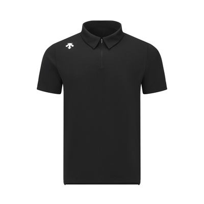 DESCENTE迪桑特TRAINING系列男士吸湿速干半拉链短袖POLO衫新品